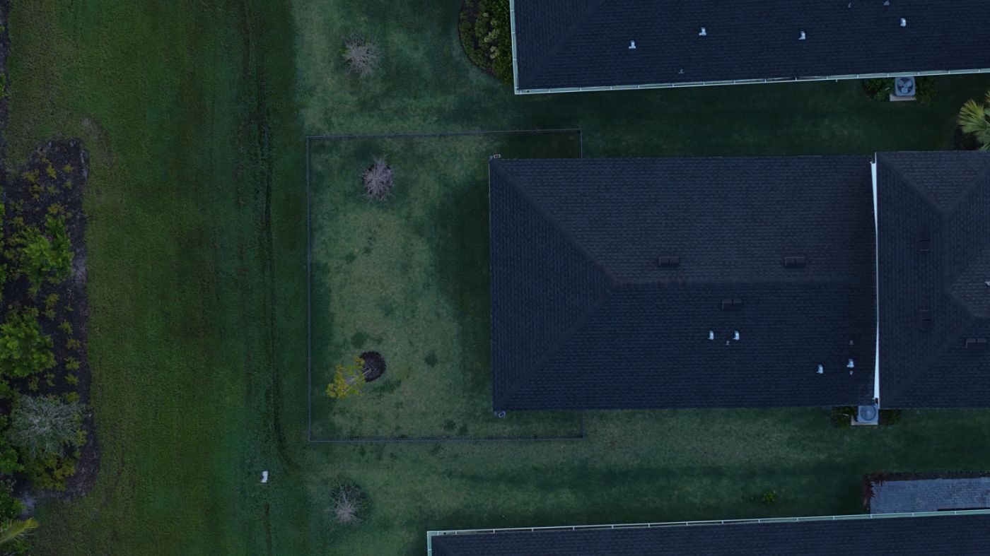 Drone: rear yard, unannotated